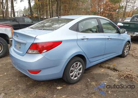 2014 Hyundai Accent Gls from USA, damaged, VIN KMHCT4AE3EU590969
